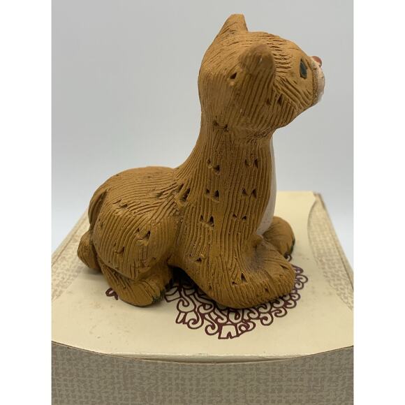 Artesania Rinconada Retired Classic Sitting ‘Cheetah’ #85 Uruguay Figurine Box - Picture 3 of 6